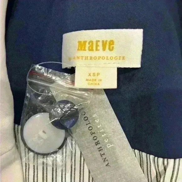 NWT Anthropologie Maeve Colorblock Blazer size XS Petite - Picture 4 of 6